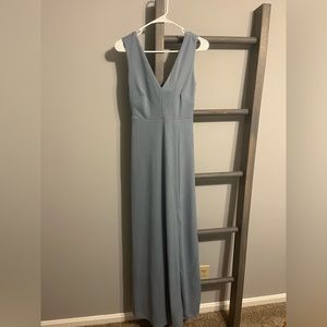 Dusty blue birdy grey dress. Never worn with tags on.Style Shamin.